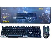 Combo teclado + raton gaming retroiluminado efecto mecanico k3423 mtk