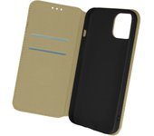 Funda Apple iPhone 13 Mini Tarjetero Soporte Vídeo Dorado