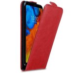 Funda para LG Q STYLUS in ROJO MANZANA - Cubierta Proteccion Estilo Flip con Cierre Magnetico - Etui Case Cover Carcasa
