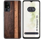 Funda Silicona TCL 40 NXTPAPER 5G Madera 05