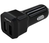 Approx APPUSBCAR24B cargador de dispositivo móvil Negro Auto