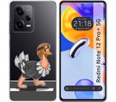 Funda Silicona Transparente Xiaomi Redmi Note 12 Pro+ Plus 5G Avestruz