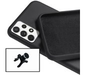 Kit de soporte magnético de automóvil fortalecido + cubierta de silicona líquida