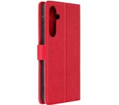 Funda Samsung Galaxy A55 Cartera Flor de Mariposa con Correa de Mano Rojo