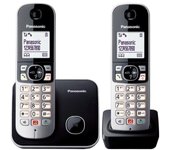Teléfono Inalámbrico KX-TG6852/ Pack DUO/ Negro