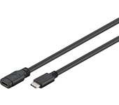 Microconnect USB3.1CC1EX cable USB 1 m USB 3.2 Gen 1 (3.1 Gen 1) USB C Negro, Plata