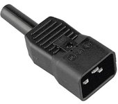 915.175 Conector para aparato frigorífico Macho Número total de polos: 2 16 A Negro 1 pza(s)