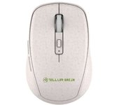 Ratón inalámbrico Green, 2,4 Ghz, nano receptor, crema