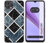 Funda Silicona Blackview Oscal C60 Mármol 06