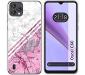 Funda Silicona Blackview Oscal C60 Mármol 03
