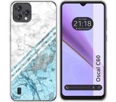 Funda Silicona Blackview Oscal C60 Mármol 02