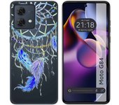 Funda Silicona Motorola Moto G84 5G Plumas
