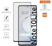 Protector Cristal Templado Completo 5D Full Glue Negro para Samsung Galaxy Note 10 Lite Vidrio