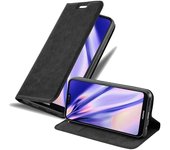 Funda Libro para Huawei P20 LITE en NEGRO ANTRACITA - Cubierta Proteccion con Cierre Magnetico, Tarjetero y Funcion de Suporte - Etui Case Cover Carcasa