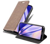 Funda Libro para Huawei P20 LITE en MARRoN CAFe - Cubierta Proteccion con Cierre Magnetico, Tarjetero y Funcion de Suporte - Etui Case Cover Carcasa