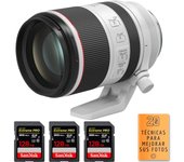 RF 70-200 mm f/2,8L IS USM + 3 SanDisk 128GB Extreme PRO UHS-II SDXC 300 MB/s + PDF  pulgadas pulgadas20 TÉCNICAS PA