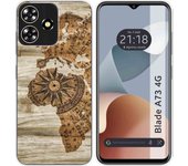Funda Silicona Zte Blade A73 4G Madera 07
