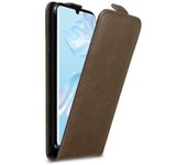 Funda para Huawei P30 PRO in MARRoN CAFe - Cubierta Proteccion Estilo Flip con Cierre Magnetico - Etui Case Cover Carcasa