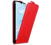 Funda para Huawei P30 PRO in ROJO MANZANA - Cubierta Proteccion Estilo Flip con Cierre Magnetico - Etui Case Cover Carcasa
