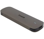TooQ Caja Externa para SSD M.2 NGFF, Marrón