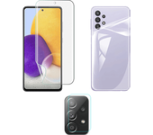 Hydrogel completo verso de cubierta completa + frontal + kit de cámara para Samsung Galaxy A52