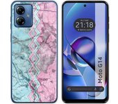 Funda Silicona Motorola Moto G14 Mármol 08