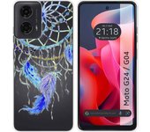 Funda Silicona Motorola Moto G04 / G24 Plumas