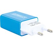Schwaiger LAD300B 511 cargador de dispositivo móvil Auriculares, Smartphone, Tableta Azul, Blanco Co