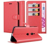 Funda Libro para Sony Xperia XZ3 en ROJO CARMiN - Cubierta Proteccion con Cierre Magnetico, Tarjetero y Funcion de Suporte - Etui Case Cover Carcasa