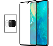 Película de Camara trasera + Vidrio templado 5D Cubierta completa para Huawei Mate 20X