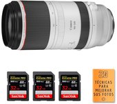 RF 100-500mm f/4.5-7.1L IS USM + 3 SanDisk 32GB Extreme PRO UHS-II 300 MB/s + PDF  pulgadas pulgadas20 TÉCNICAS PARA