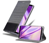 Funda Libro para Samsung Galaxy S8 PLUS en GRIS NEGRO - Cubierta Proteccion con Cierre Magnetico, Tarjetero y Funcion de Suporte - Etui Case Cover Carcasa