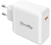 Celly TC1C65WGANWH cargador de dispositivo móvil Universal Blanco Corriente alterna Interior