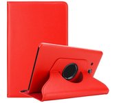 Funda Tableta para Samsung Galaxy Tab A 2016 (7.0 pulgadas pulgadas Zoll) SM-T280N in ROJO AMAPOLA ? Cubierta Proteccion en Estilo Libro SIN Auto Wake Up con Funcion de Suporte e Cierre Cinta Elastica