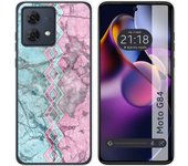 Funda Silicona Motorola Moto G84 5G Mármol 08