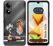 Funda Silicona Transparente Zte Blade A33s Avestruz