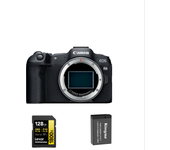 CANON EOS R8 Cuerpo de la cámara+batería Kingma 1040mAh ( LP-E17)+tarjeta de memoria Lexar 128GB Professional 1800x UHS-II SDXC