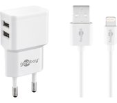 Goobay 44979 cargador de dispositivo móvil Teléfono móvil, Smartphone Blanco Corriente alterna Inter