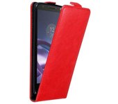 Funda para Motorola MOTO Z in ROJO MANZANA - Cubierta Proteccion Estilo Flip con Cierre Magnetico - Etui Case Cover Carcasa