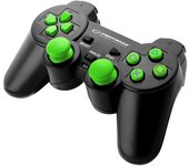 gamepad ps3 / pc usb trooper negro / verde