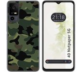 Funda Silicona TCL 40 NXTPAPER 5G Camuflaje