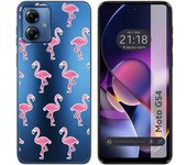 Funda Silicona Motorola Moto G54 5G Flamenco