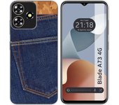 Funda Silicona Zte Blade A73 4G Vaquero