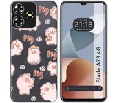 Funda Silicona Zte Blade A73 4G Cerdos