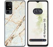 Funda Silicona TCL 40 NXTPAPER 5G Mármol 13