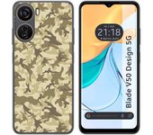 Funda Silicona Zte Blade V50 Design 5G Sand Camuflaje