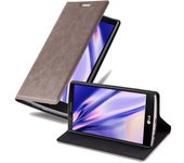Funda Libro para LG G4 / G4 PLUS en MARRoN CAFe - Cubierta Proteccion con Cierre Magnetico, Tarjetero y Funcion de Suporte - Etui Case Cover Carcasa