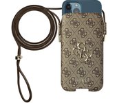 Bolso para smartphone 6,7'' Bandolera de cuero 4G Marrón