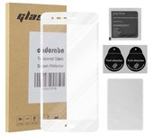 Pelicula Protectora para LG K8 2017 en TRANSPARENTE con BLANCO - Pantalla de Vidrio Templado Cobertura Completa (Tempered) Compatible 3D con Dureza 9H