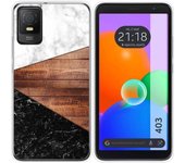 Funda Silicona TCL 403 Mármol 11